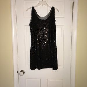 Black sequin dress